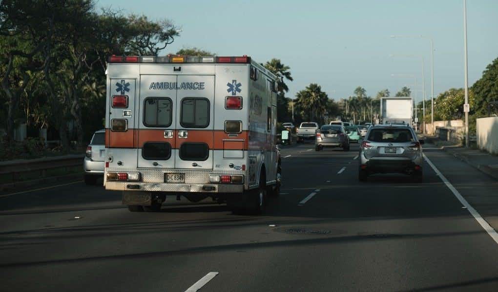 EMS Ambulance Driver Hits and Severely Injures Pedestrian