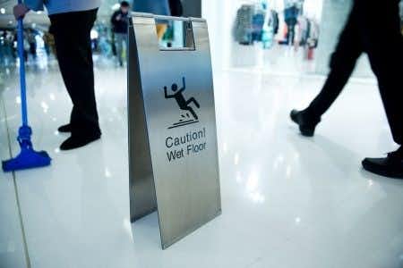 Shopping Mall Customer Experiences Slip and Fall Accident in Bathroom